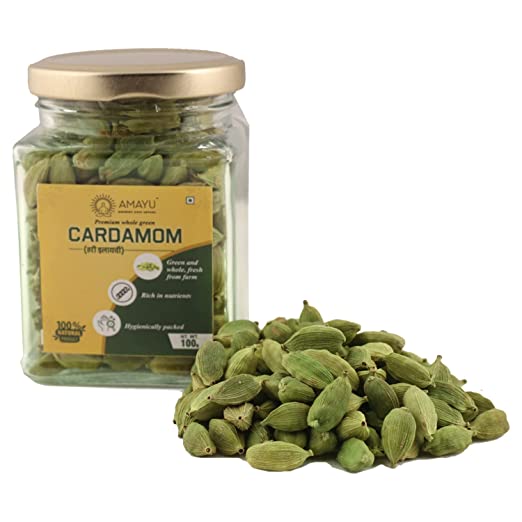 AMAYU Whole Green Cardamom (Elaichi)